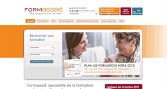 Desktop Screenshot of formassad.fr
